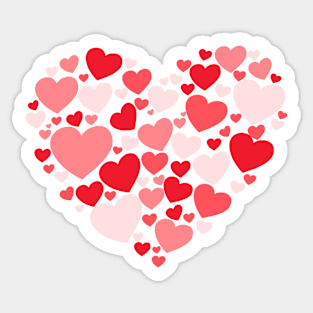 Heart shaped Valentine’s Day Sticker